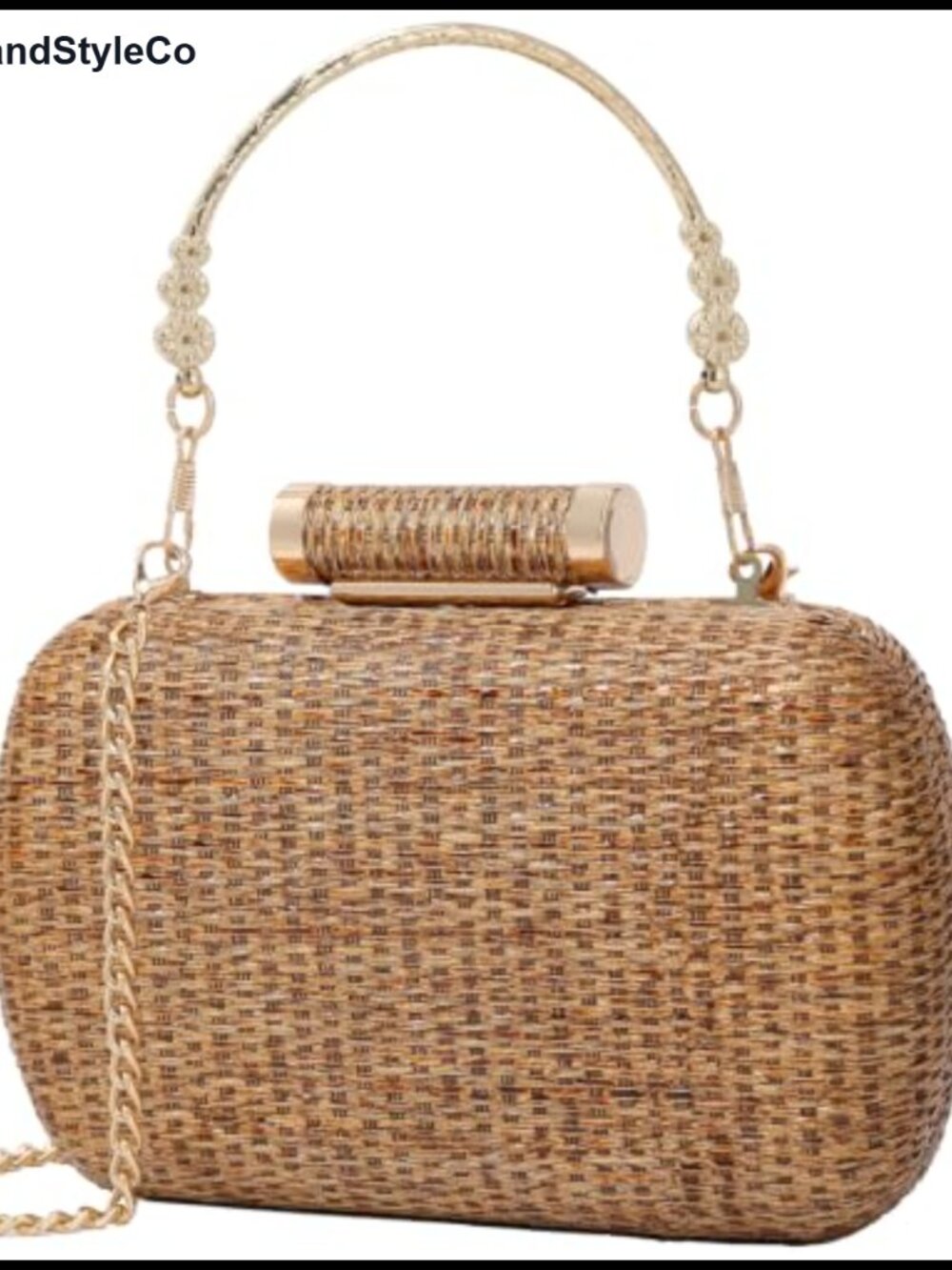 Woven Straw Clutch Purses for Women Raffia Evening Handbag Crossbody Bag